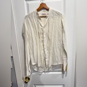 Zara Man Off-White Casual Shirt
